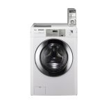Lavadora Comercial LG, Funcionamiento con Monedas, 3.63 Pies Cúbicos, Capacidad de 22 lb, Blanco